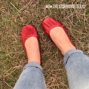 The Storehouse Flats - Cherry Red - Size 9